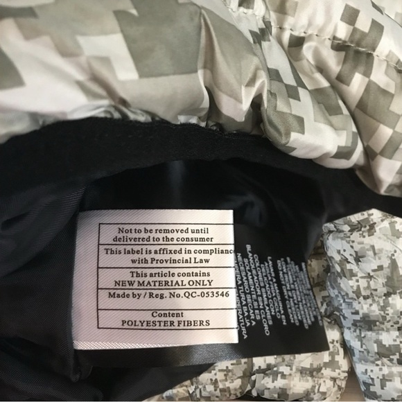 New With Tags Army lightweight Digital Camo Puffer Jacket Coat Sz L Large - Picture 7 of 10